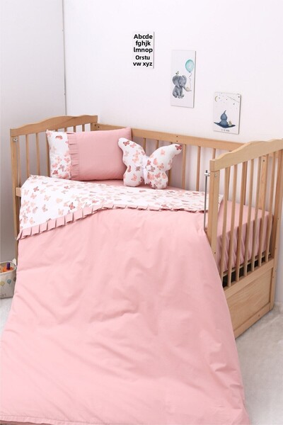 Umaybebek طقم سرير أطفال، ملاية سرير - قطن 100%