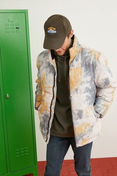 Koton Men's Gray Patterned Jacket 3WAM20110HW