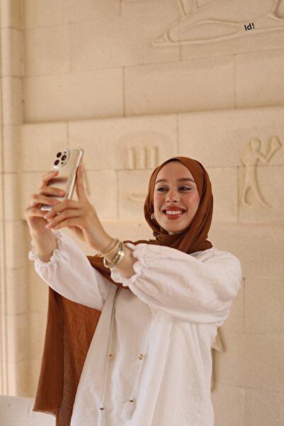 Modakaşmir Βαμβακερό σάλι Neo σε καραμέλα