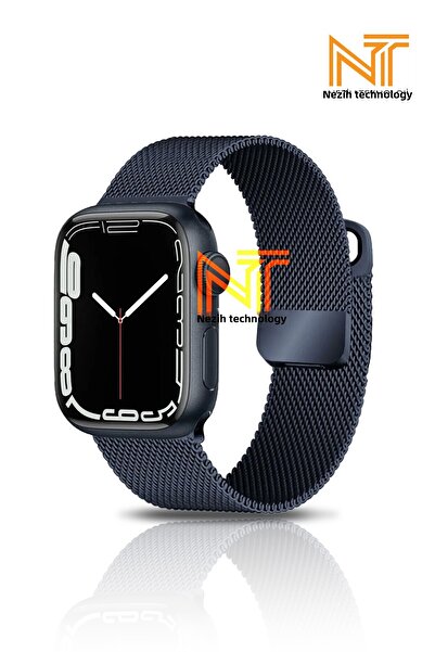 Nezih Case سوار معدني شبكي متوافق مع سلسلة الساعات 5/6/7/8/9/SE مقاس 38/40/41...