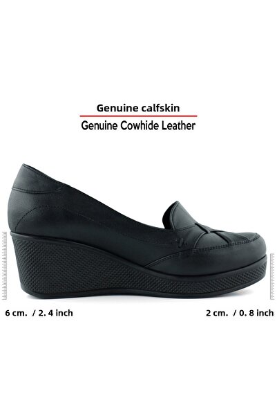 Erkan Saçmacı Shay Exclusives Černá pravá hovězí kůže Cross Band Detailní vyšívané boty na klínovém podpatku pro volný čas