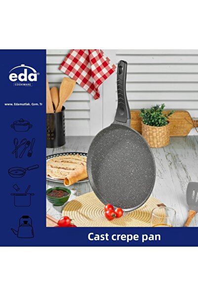 Eda Cast Smiley Pancakes Pan with Emoji