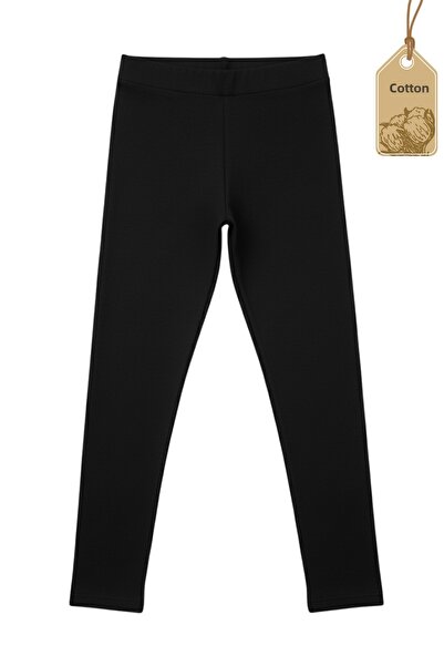 TWOO KİDS Lányok leggings - 6 darabos szett, sima, alap lycra, szezonális, hosszú pamut gyermekleggings (SET-3)