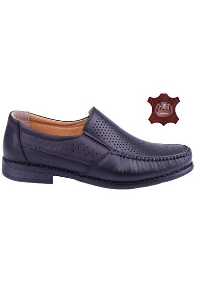 DETECTOR Genuine Leather Orthopedic Perforated Men's Casual Shoes Dtc0288-2