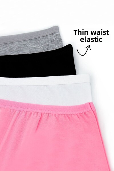 Öts Girl's Colorful 5-Piece Lycra Boxer Tights