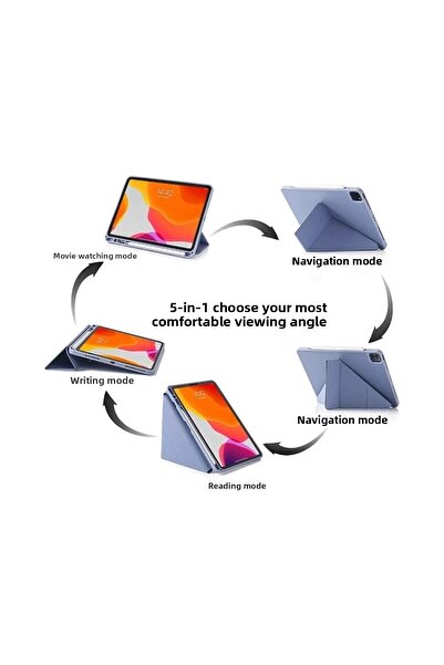 m.tk moveteck Xiaomi Poco Pad 12.1 / Redmi Pad Pro - Soft Silicone Case with Pen and Stand Smart Sleep Mode