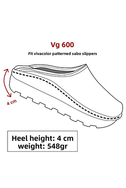 ÇİZGİ MEDİKAL Papuci Sabo pentru femei Floral Fit Vivacolor Papuci ortopedici Doctor Nurse Spital