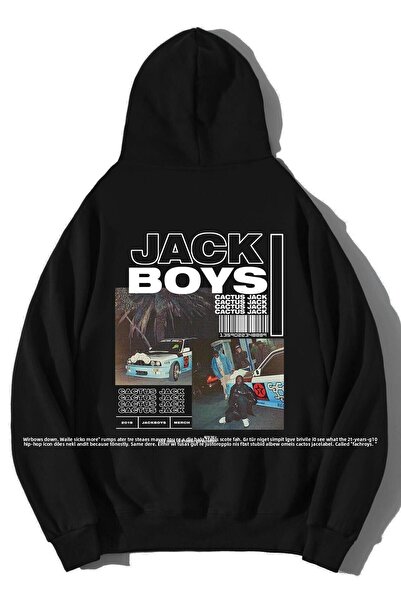 BRZ COLLECTION Унисекс суичър с качулка Travis Scott Jack Boys Cactus Jack