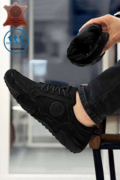 BIG KING Sandale pentru bărbați din piele naturală nubuck Spider