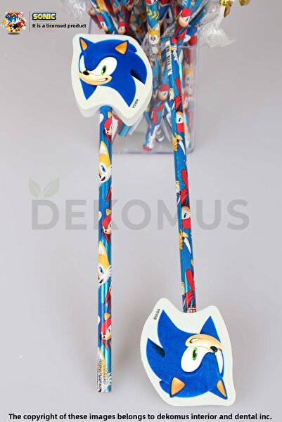 Sonic قلم رصاص مرخص من سونيك مع ممحاة واحدة