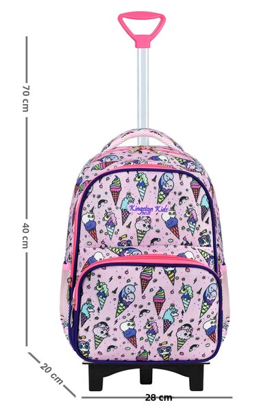 Kingston Hill Ice Cream Roller 3 részes általános iskolai táskakészlet - Fix roller mechanizmus (ÖSSZESZERELHETŐ ELŐLÁB)
