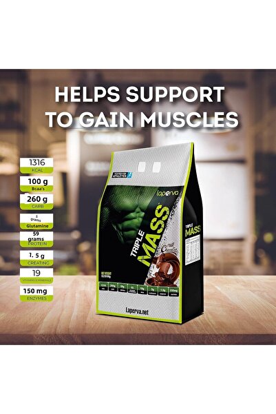 Laperva Triple Mass Gainer, Milk Chocolate, 13 LB