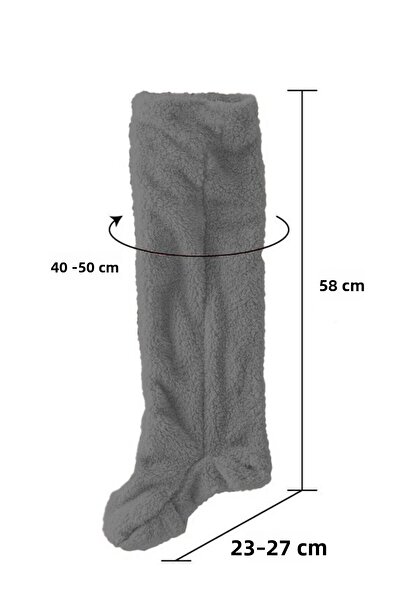 Mulberry Wellsoft Plush over Knee Home Socks Long Socks