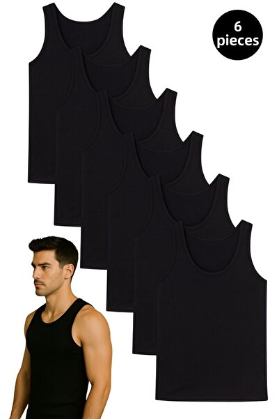 EXMOOR Ανδρικό μαύρο βαμβακερό εσώρουχο 6 τεμαχίων