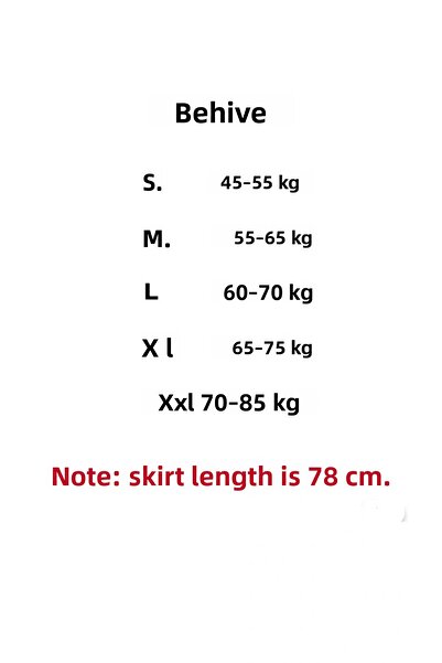 BEHLIVE Fusta evazată talie înaltă Selanik pentru femei