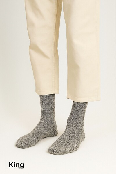 KRAL SOCKS 6 Pairs Lambswool Wool Socks - Thermal Effect Men's Winter Ebruly