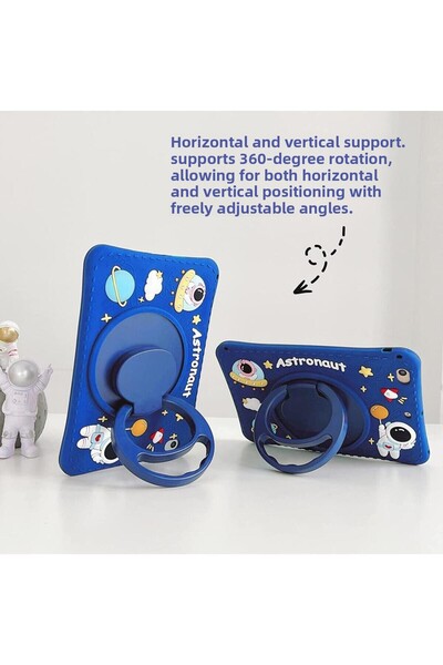 UnDePlus Galaxy Tab A9 Plus X210 X216 X218 - Compatible Astronaut Silicone Case, Kids Special