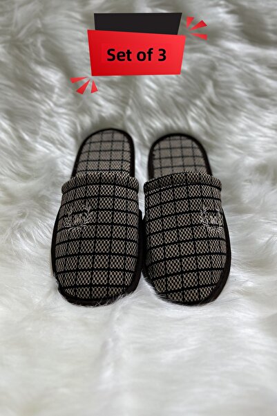 StarStalıa Σετ παντόφλες γραφείου 3 τεμαχίων που προσφέρουν άνεση και κομψότητα μαζί στο γραφείο σας - Παντόφλες επισκεπτών - Παντόφλες για το σπίτι