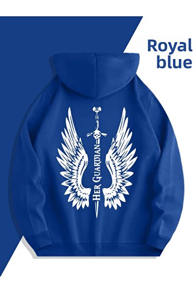 Elvino Dear Couple Combinație înger și gardian imprimat design special hanorac cu glugă Set de 2