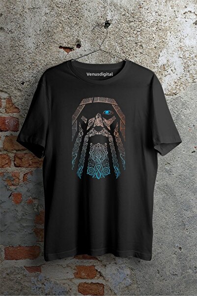 venüsdijital Μπλουζάκι Unisex με τυπωμένο λογότυπο Vikings Of Odin Vikings