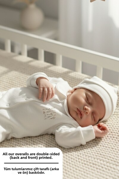 Tuğba Kuğu Baby Romper Set with Collar - Royal Series - Welcome Baby Bear