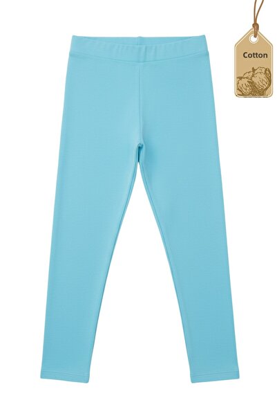 TWOO KİDS Lányok leggings - 6 darabos szett, sima, alap lycra, szezonális, hosszú pamut gyermekleggings (SET-3)