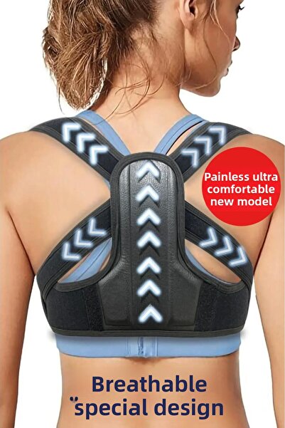 Arnee مشد طبي لتقويم العظام - مشد رياضي لمنع ترهل الظهر والخصر قابل للتعديل