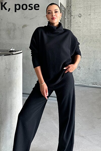 MODAGEN Turtleneck Thessaloniki Fabric Women's Set - Lower & Upper Set