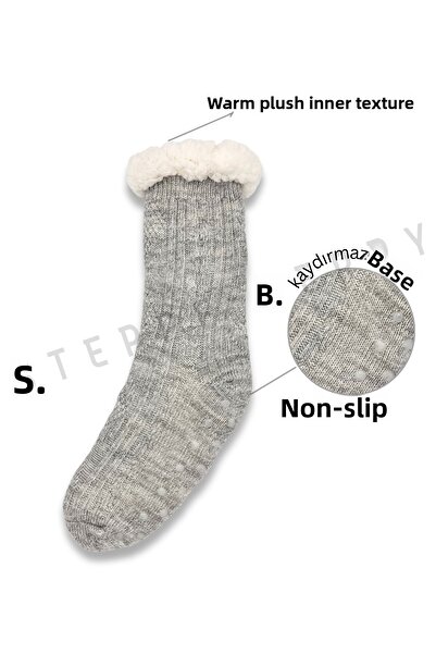 STEPPE BERRY Χειμερινές βελούδινες κάλτσες για το σπίτι