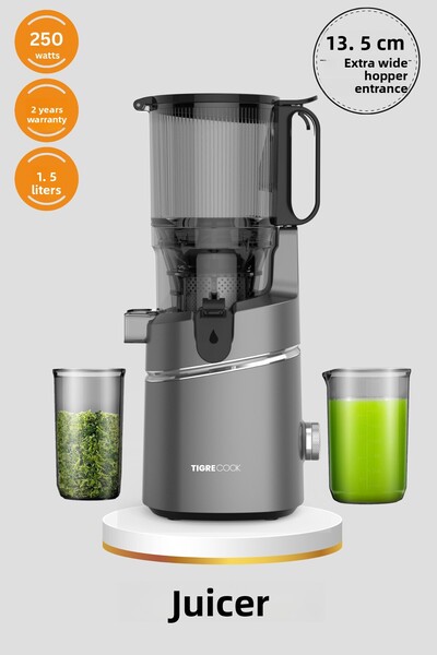 TIGRECOOK Slow Juicer Slow Squeeze Solid Fruit Juicer Sorbet and Ice Cream