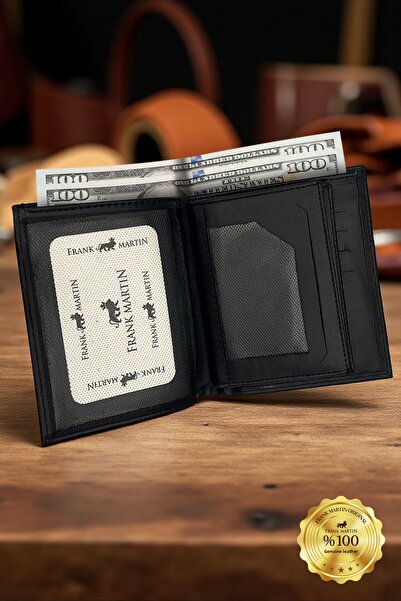 Frank Martin Doha Special Boxed Men's Genuine Leather Wallet and Belt Gift Set