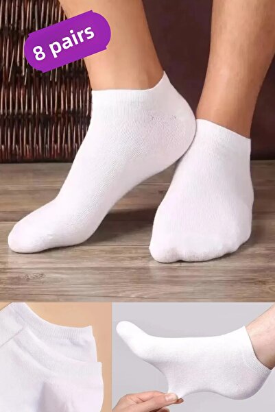 Esinti Unisex Booties Socks 8 Pairs black (8 PAIRS)