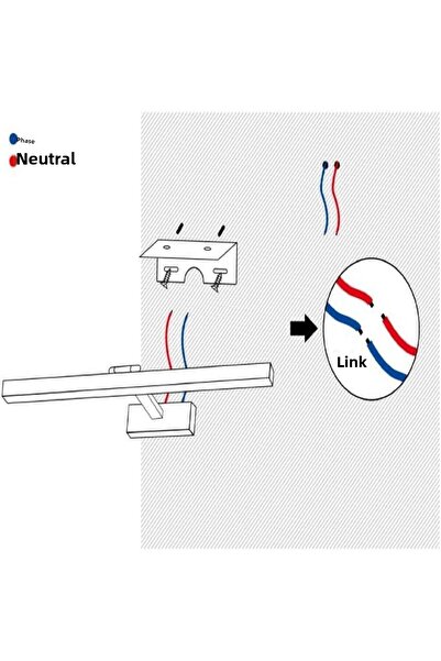 Merwish Electric Flute Led 3200K Day Ismay Amidini Bathroom Table and Wall Lighting