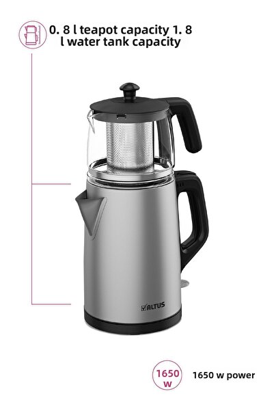 Altus Al 795 Ic Glass & Inox Tea Machine