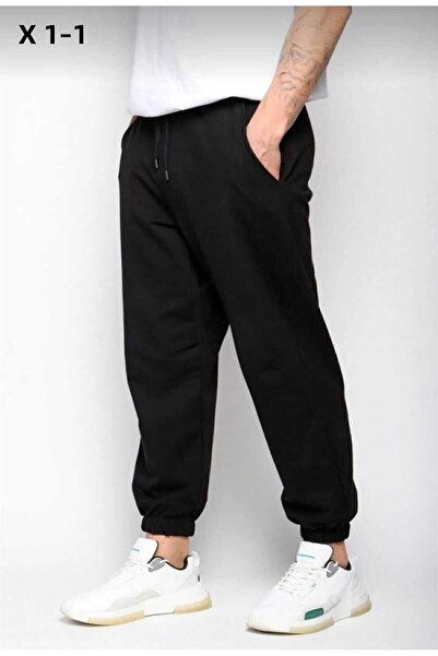 UYN SPORT Pantaloni de sport negri de iarnă de mărime mare - cu căptușeală di...