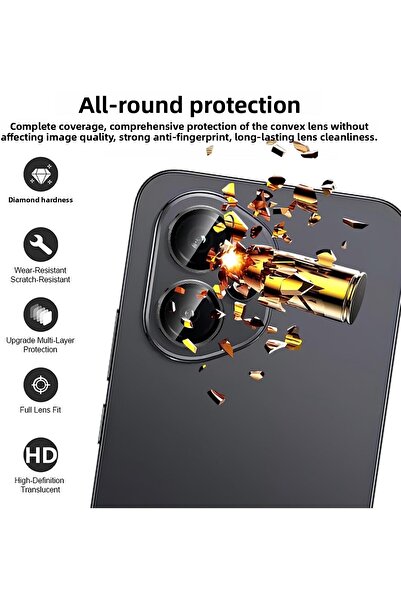 m.tk moveteck Honor 400 Compatible Camera Protection Lens Protector Tempered Glass Anti-Shatter Glass with Application Apparatus