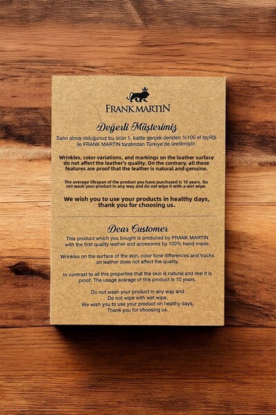 Frank Martin Set portofel și curea pentru bărbați din piele naturală 100% London cu cutie specială
