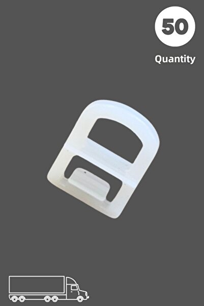 MEFAUTO مشبك حافة السكة الحديدية للشاحنات متوافق مع فولفو ومان وإيفيكو (50 قطعة)