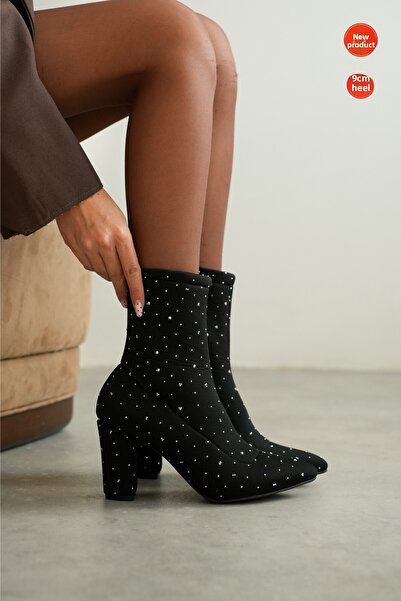 Savves Γυναικείες μπότες Stellar Black Stone μέχρι τον αστράγαλο