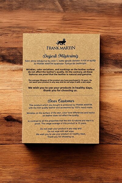 Frank Martin London Original Genuine Leather Black Wallet