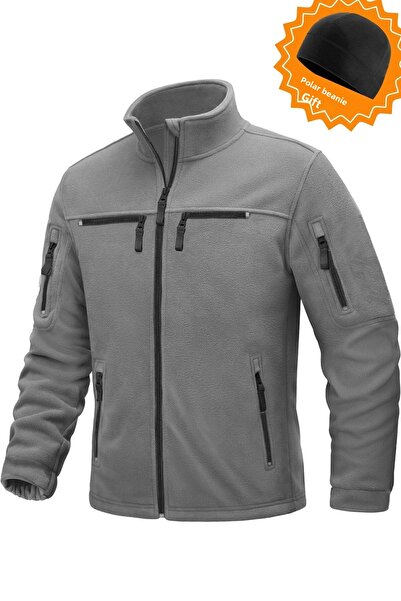 GHASSY CO. Ghassy Co. Warm Tactical Sport Multi 6 Pocket Functional Thermal Fleece Jacket