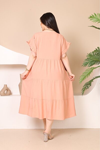 mervemoda Plus Size Sleeveless Summer Women's Dress