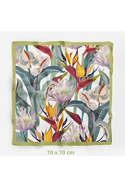 tuaipek Model de flori de insula 70*70cm Bandana/Eșarfă