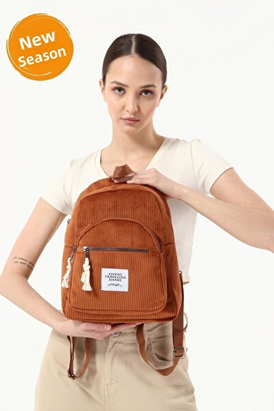 tarzımsüper Rucsac de călătorie sport pentru școală, model confortabil, din velur, cu două compartimente, cu buzunar frontal