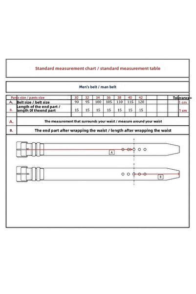 DeFacto Men's Rectangular Buckle S4214Azns, Faux Leather Jean Belt