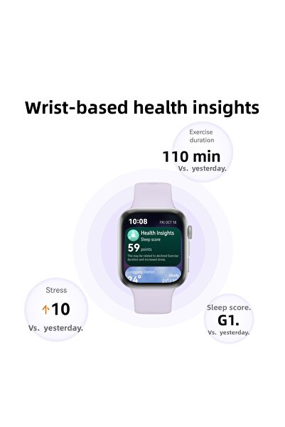 Huawei Watch Fit4 Smart Watch, 1.82” Display, 100+ Sports Modes, up to 10-Day Battery Life, , Gray