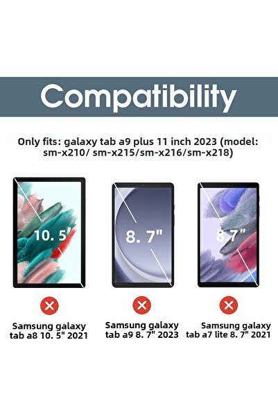 Fibaks Samsung Galaxy Tab A9 Plus Sm-X210 - Compatible Smart Tablet Cover