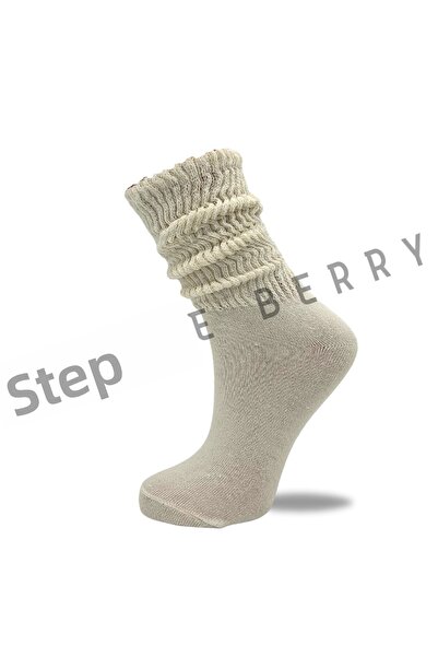 STEPPE BERRY Κρεμ λεπτές κάλτσες κολάν