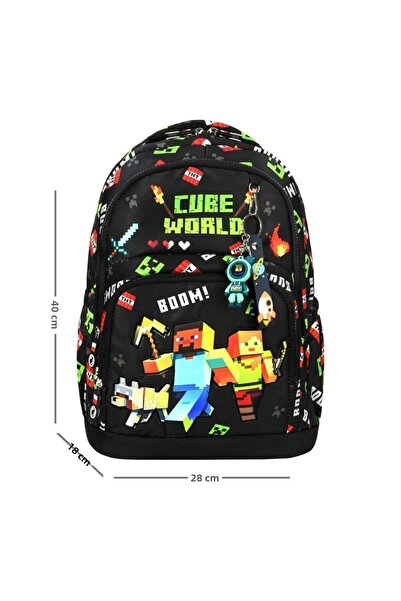 Alanç Gift Rucsac ortopedic impermeabil pentru băieți pentru școala primară Nutriție termică, set pentru școală primară cu suport pentru stilou