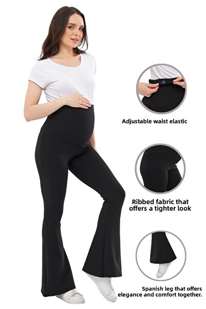 Luvmabelly MYRA8230 - Κορδόνι Εποχιακό Ισπανικό Κολάν εγκυμοσύνης, Ρυθμιζόμενη μέση